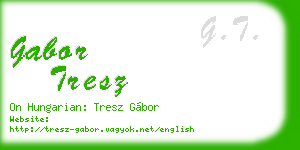 gabor tresz business card